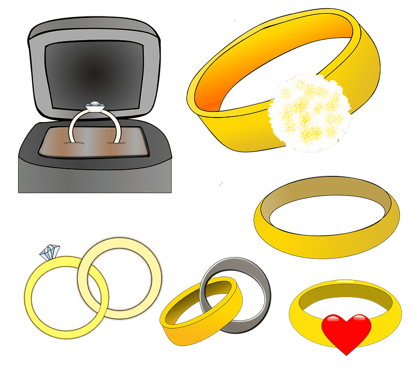 karikagyűrű fehérarany